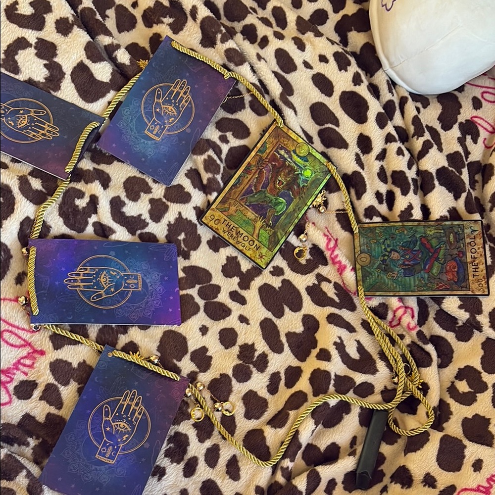 Mystical Tarot Card Set with Gold Accents